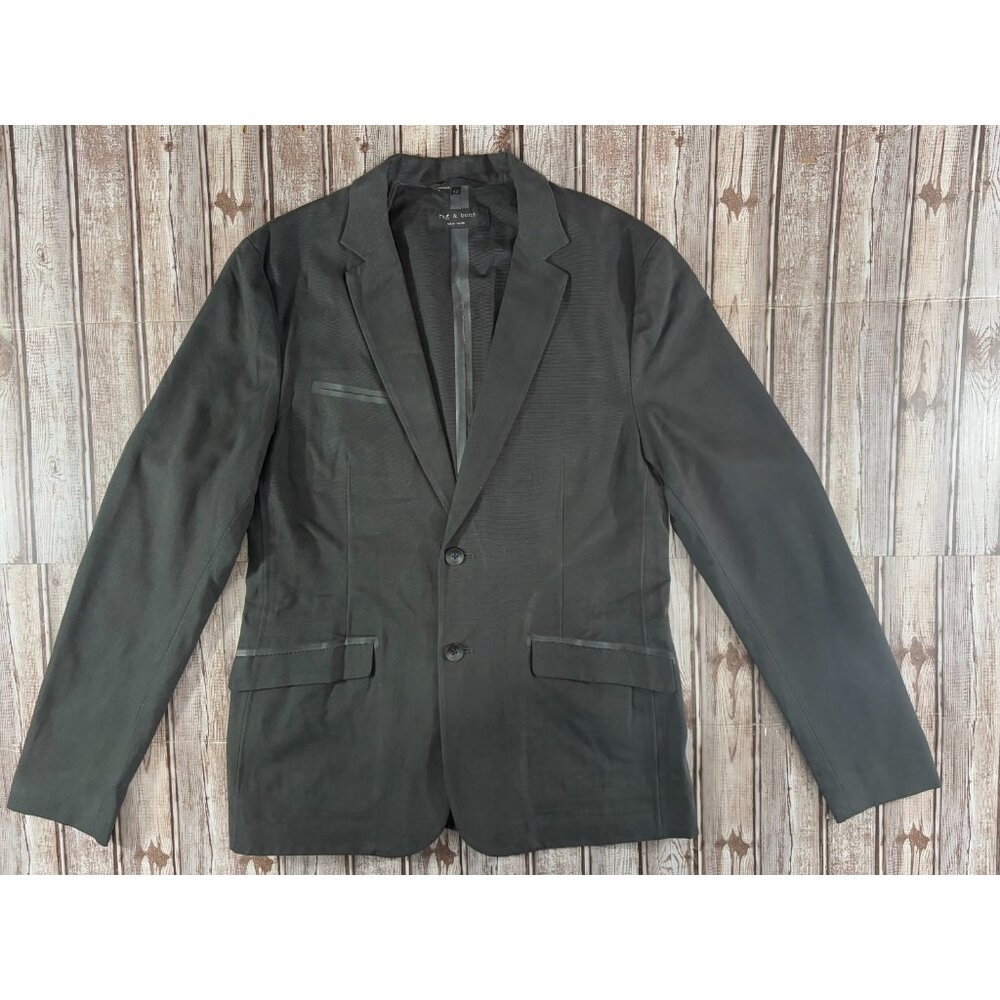 Rag & Bone twill two buttons Blazer Sport Coat Sz 40 color black NWOT